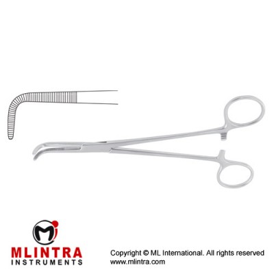 Kantrowitz Dissecting and Ligature Forcep Right Angled Stainless Steel, 20 cm - 8" Kantrowitz Dissecting and Ligature Forcep Right Angled Stainless Steel, 20 cm - 8"